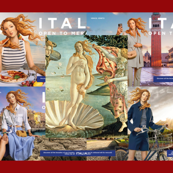 La Venere di Botticelli e la Venere di Daniela Santanché a confronto